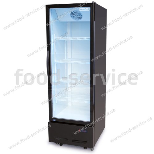 Шафа холодильна для напоїв GoodFood BC480NBW2LED чорна-біла